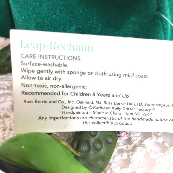 RUSS Leap-Rechaun St Patrick  Leprechaun Frog Toy VTG Collectible - Picture 10 of 11